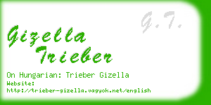 gizella trieber business card